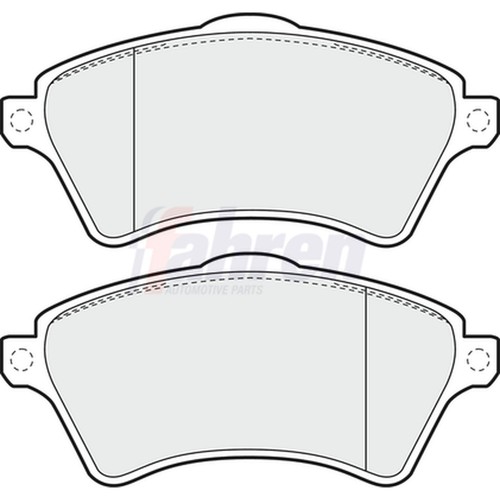 Brake pads set - pads, for