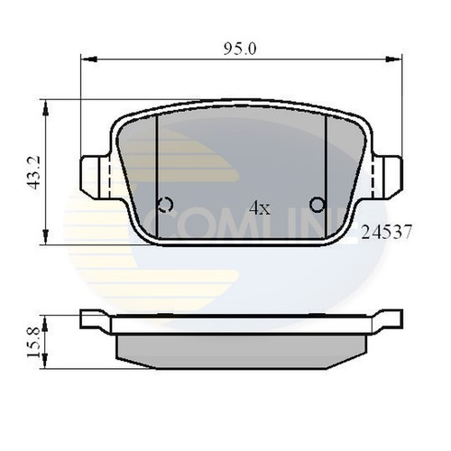 Brake pads set - set, galaxy