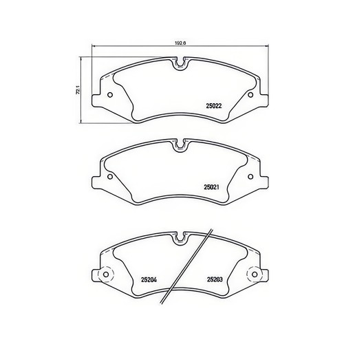 Brembo p44022 brake pad - brake,