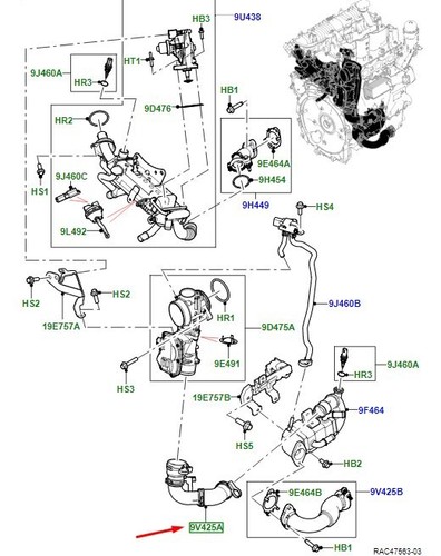 Range rover evoque l551 egr - l551,