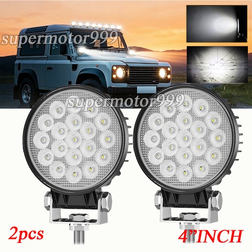 2pcs 12v 4inch - 4inch, round