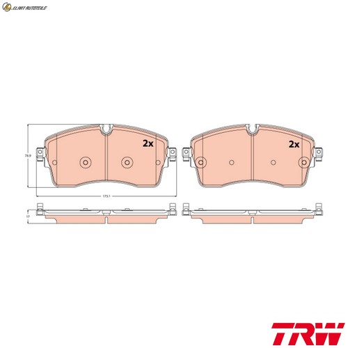 Brake pad set - brake,