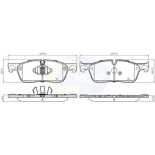 Brake pads set for - set, jaguar