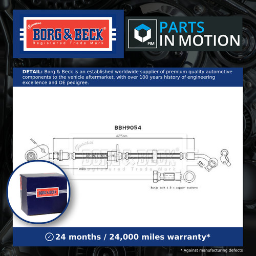 Brake hose rear left - brake,