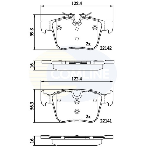 Brake pads set for jaguar - brake,