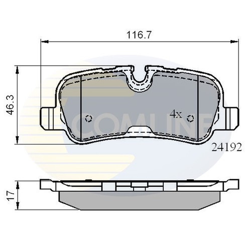 Brake pads set for - land, rover